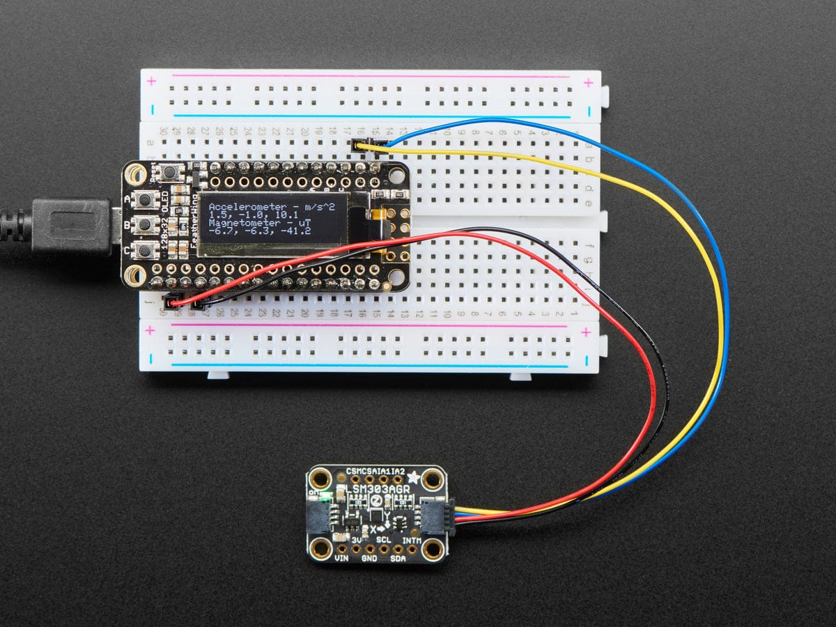Adafruit LSM303AGR Accelerometer Magnetometer - STEMMA QT Qwiic - The Pi Hut