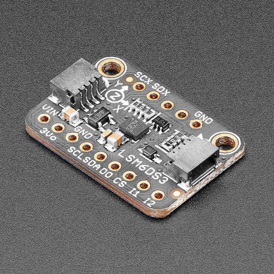 Adafruit LSM6DS3TR-C 6-DoF Accel + Gyro IMU - STEMMA QT / Qwiic by Adafruit - The Pi Hut