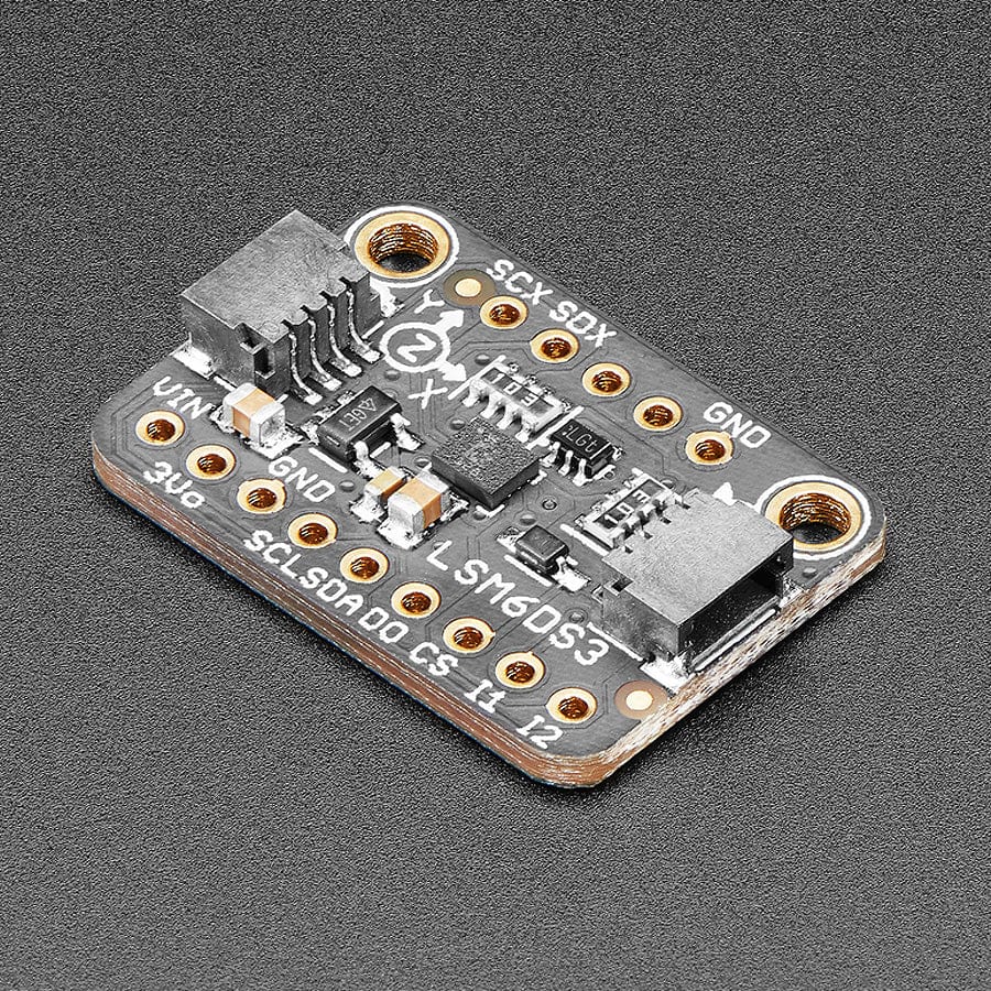 Adafruit LSM6DS3TR-C 6-DoF Accel + Gyro IMU - STEMMA QT / Qwiic - The Pi Hut