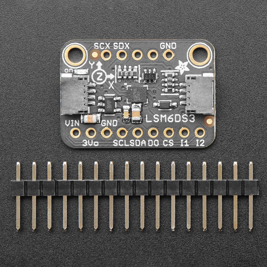 Adafruit LSM6DS3TR-C 6-DoF Accel + Gyro IMU - STEMMA QT / Qwiic by Adafruit - The Pi Hut