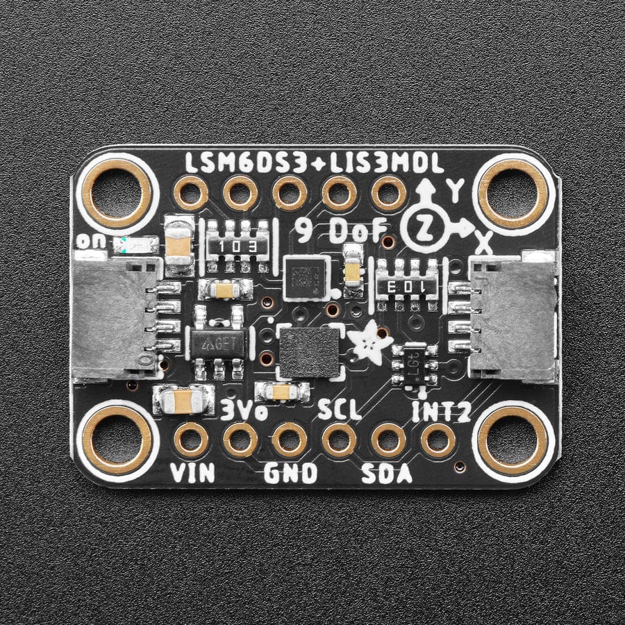 Adafruit LSM6DS3TR-C + LIS3MDL - Precision 9 DoF IMU - STEMMA QT / Qwiic by Adafruit - The Pi Hut