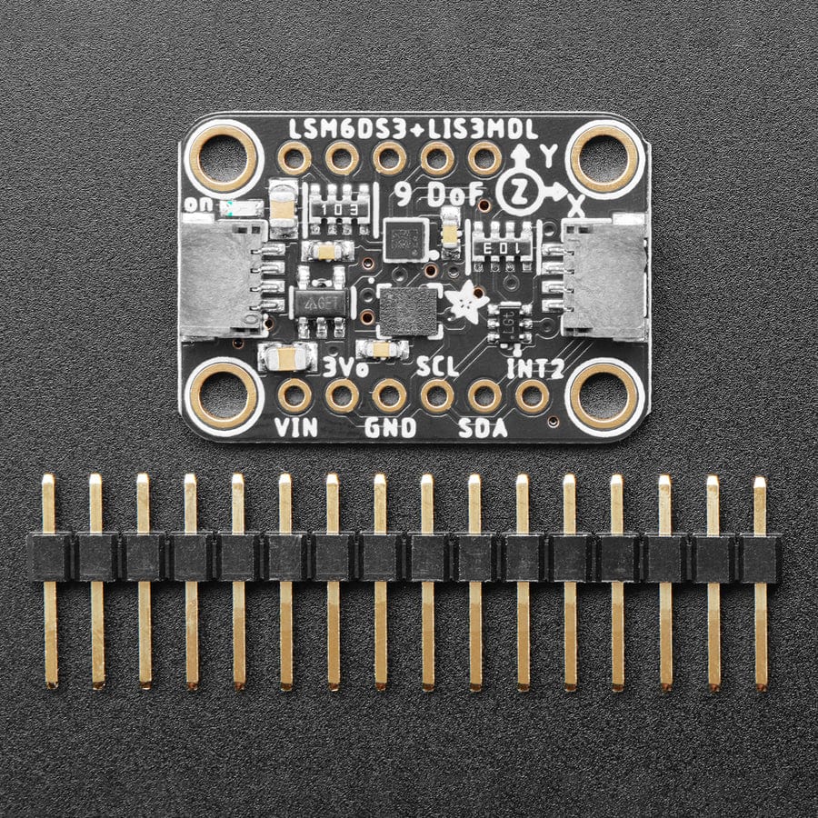 Adafruit LSM6DS3TR-C + LIS3MDL - Precision 9 DoF IMU - STEMMA QT / Qwiic by Adafruit - The Pi Hut