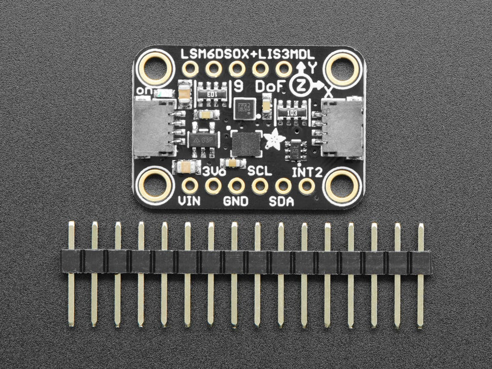 Adafruit LSM6DSOX + LIS3MDL - Precision 9 DoF IMU (STEMMA QT / Qwiic) by Adafruit - The Pi Hut