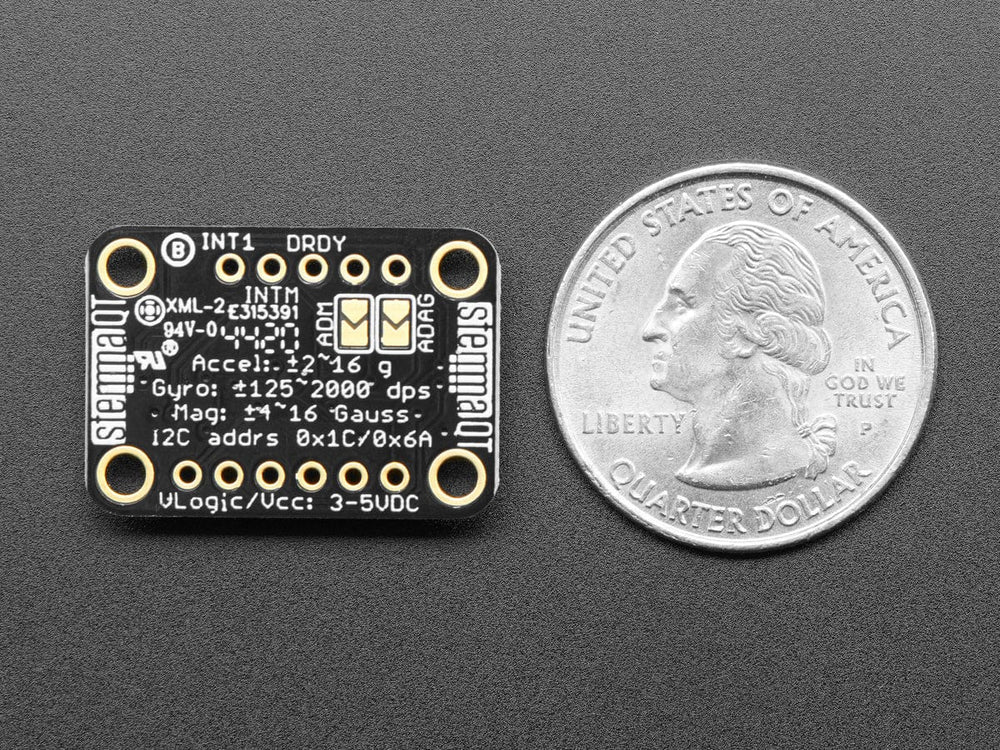 Adafruit LSM6DSOX + LIS3MDL - Precision 9 DoF IMU (STEMMA QT / Qwiic) by Adafruit - The Pi Hut