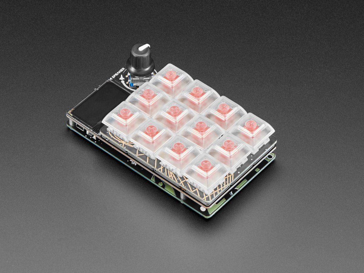 Adafruit MacroPad RP2040 Starter Kit - 3x4 Keys + Encoder + OLED by Adafruit - The Pi Hut
