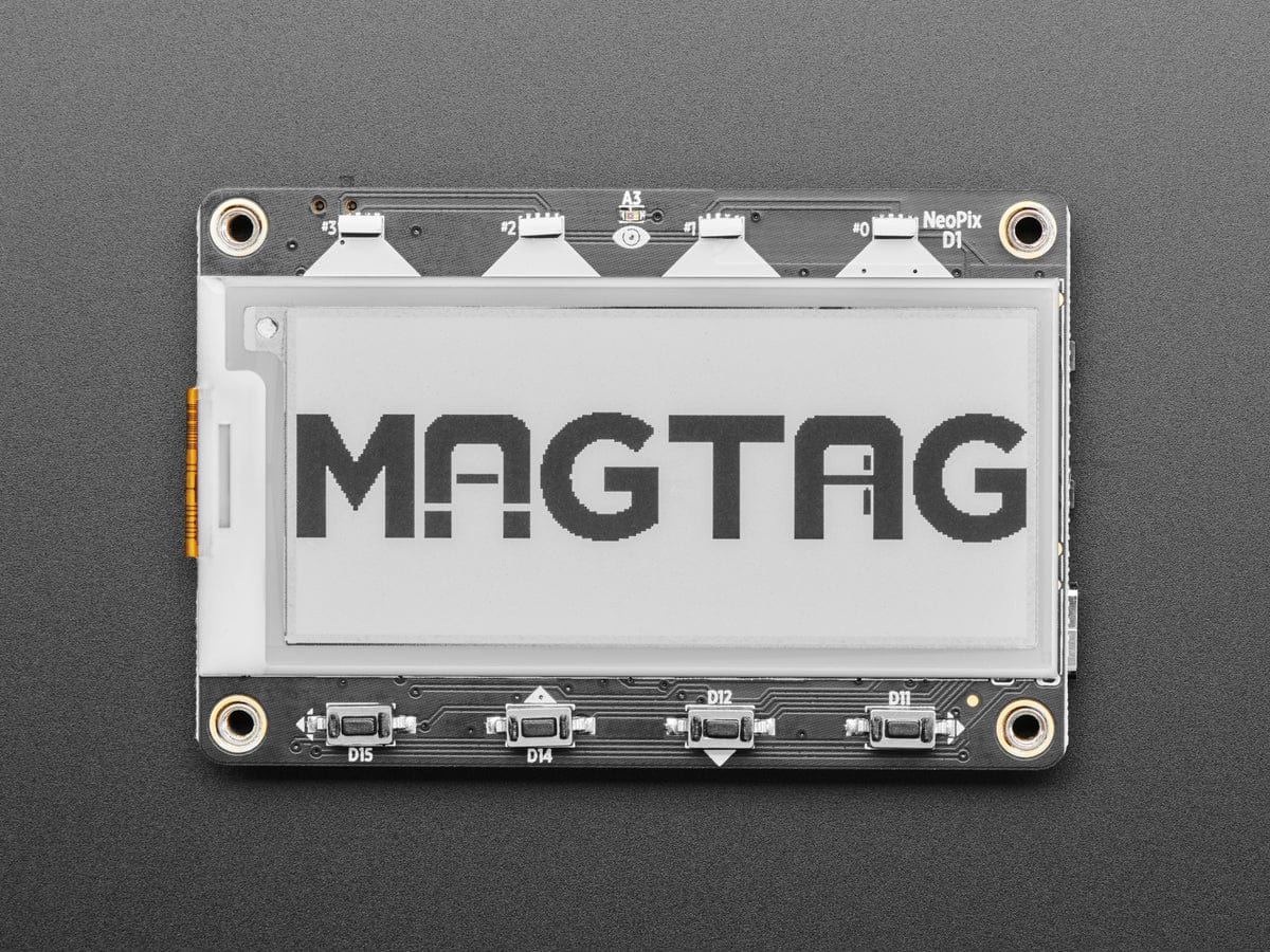 Adafruit MagTag - 2.9" Grayscale E-Ink WiFi Display by Adafruit - The Pi Hut