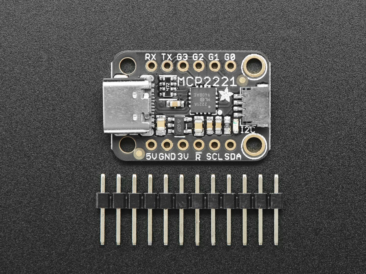 Adafruit MCP2221A Breakout - General Purpose USB to GPIO ADC I2C (Stemma QT / Qwiic) by Adafruit - The Pi Hut