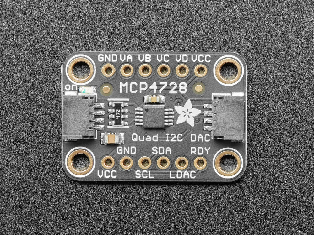 Adafruit MCP4728 Quad DAC with EEPROM (STEMMA QT / Qwiic) by Adafruit - The Pi Hut