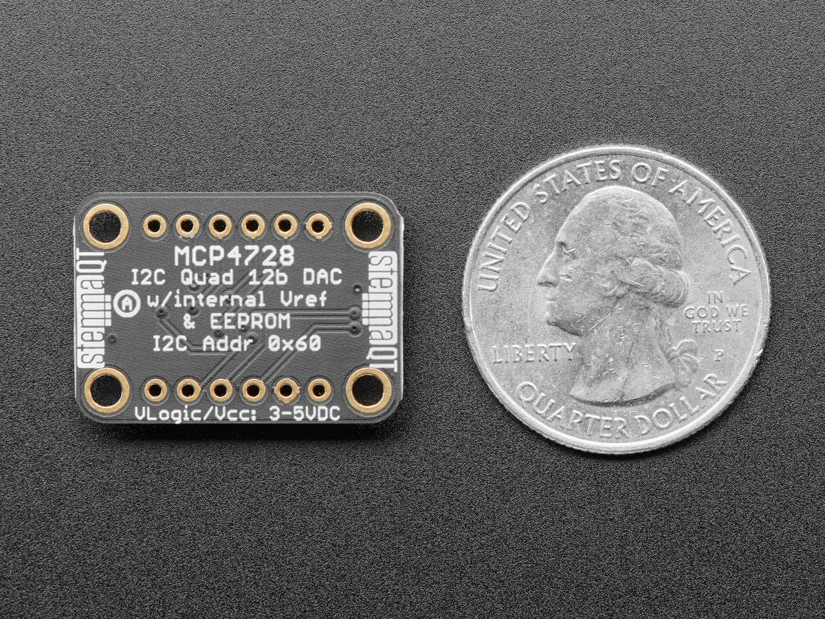 Adafruit MCP4728 Quad DAC with EEPROM (STEMMA QT / Qwiic) by Adafruit - The Pi Hut