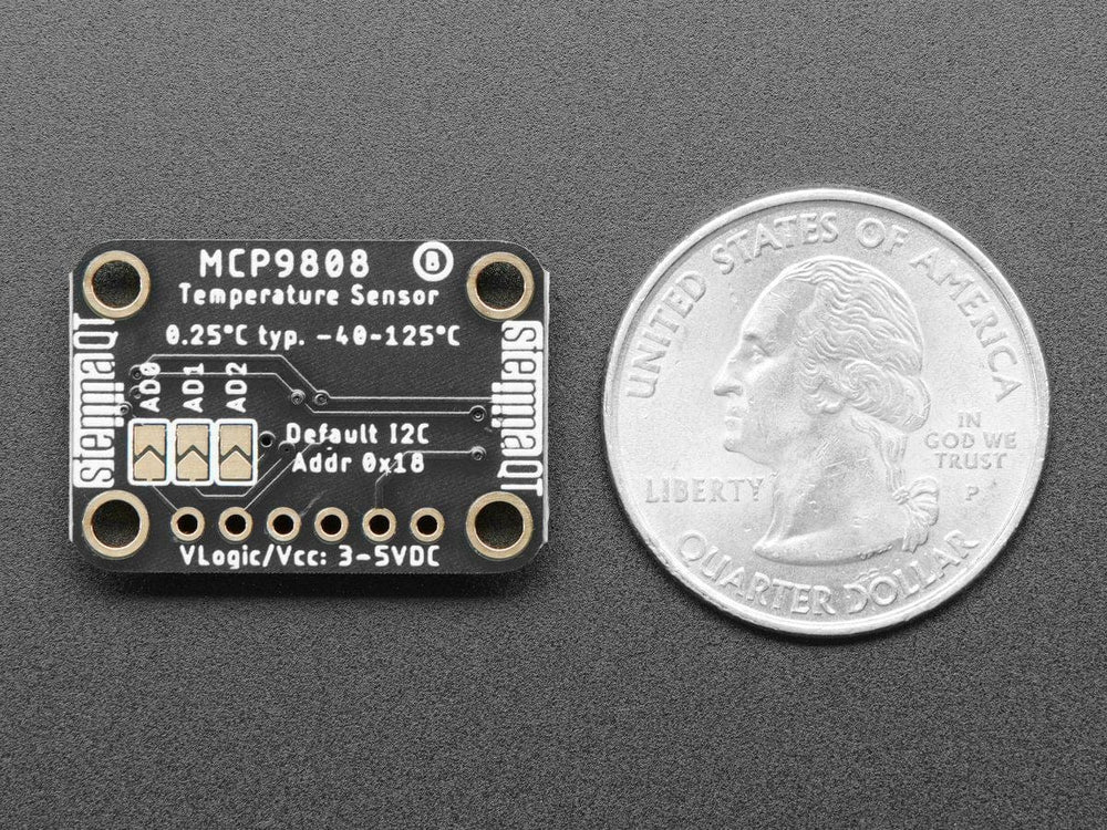 Adafruit MCP9808 High Accuracy I2C Temperature Sensor Breakout by Adafruit - The Pi Hut