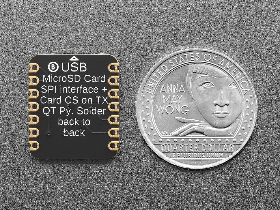 Adafruit microSD Card BFF Add-On for QT Py and Xiao by Adafruit - The Pi Hut