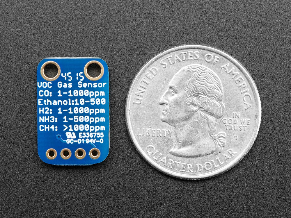 Adafruit MiCS5524 CO, Alcohol and VOC Gas Sensor Breakout by Adafruit - The Pi Hut