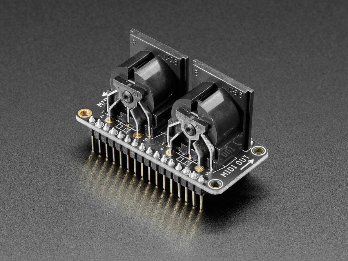 Adafruit MIDI FeatherWing Kit by Adafruit - The Pi Hut