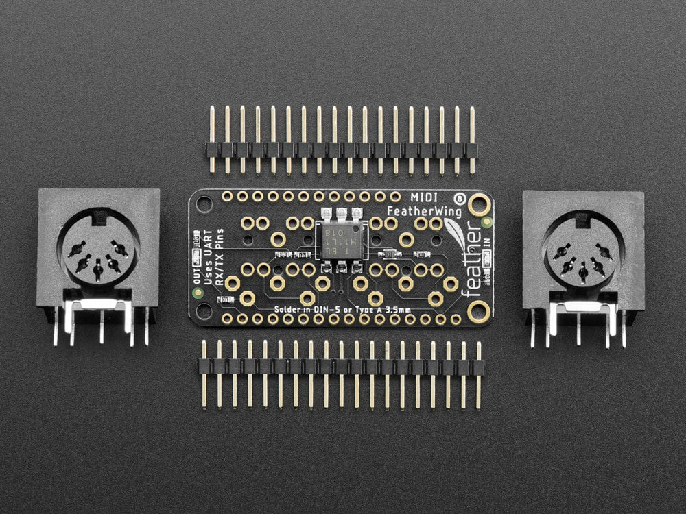 Adafruit MIDI FeatherWing Kit by Adafruit - The Pi Hut
