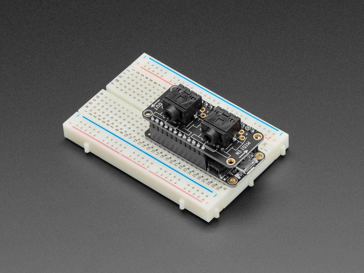 Adafruit MIDI FeatherWing Kit by Adafruit - The Pi Hut