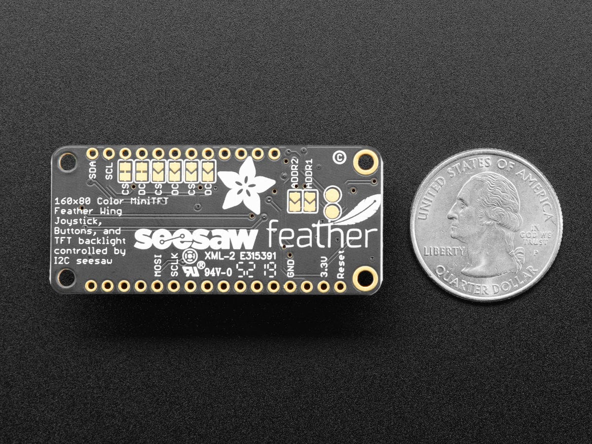 Adafruit Mini Color TFT with Joystick FeatherWing by Adafruit - The Pi Hut