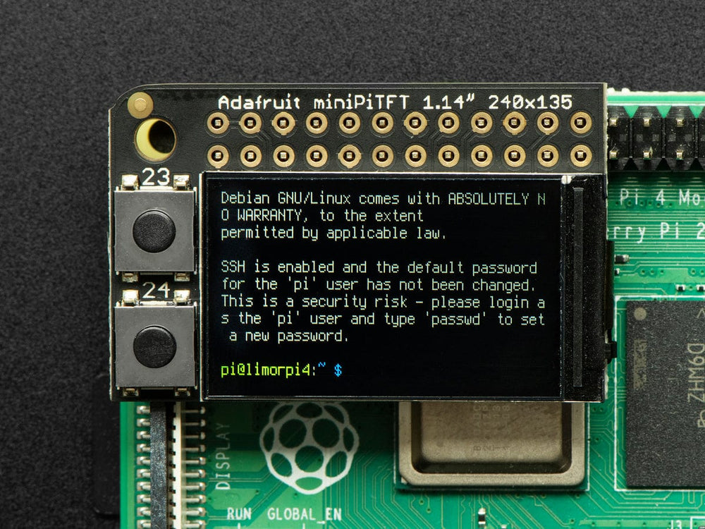 Adafruit Mini PiTFT - 135x240 Color TFT Add-on for Raspberry Pi by Adafruit - The Pi Hut