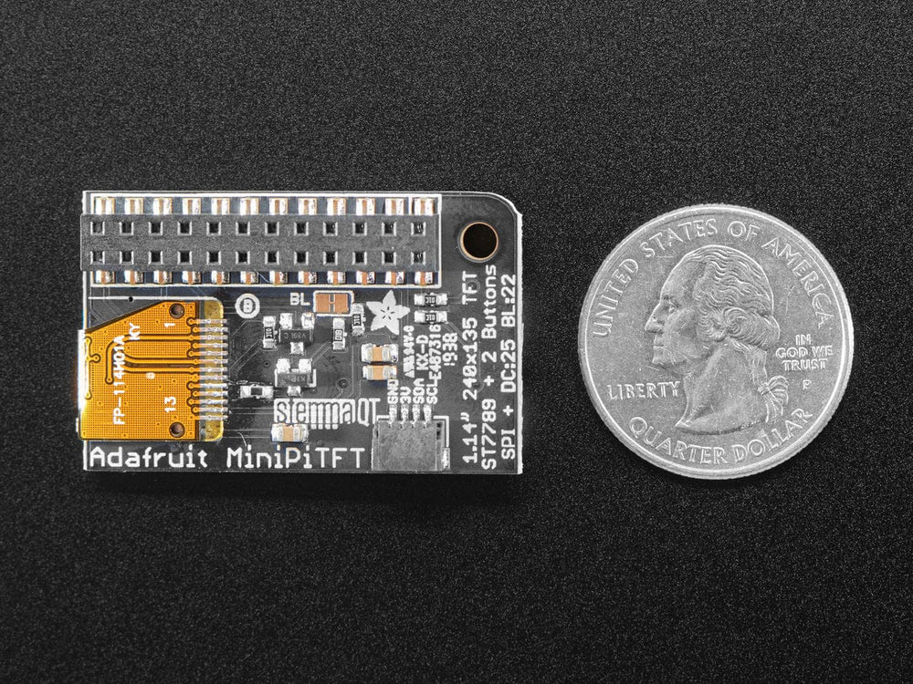 Adafruit Mini PiTFT - 135x240 Color TFT Add-on for Raspberry Pi by Adafruit - The Pi Hut