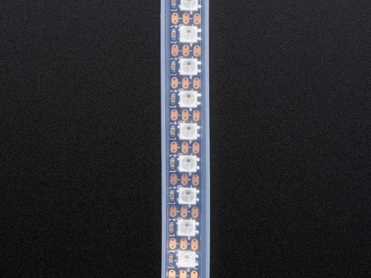 Adafruit Mini Skinny NeoPixel Digital RGB LED Strip - 144 LED/m (1m BLACK) by Adafruit - The Pi Hut