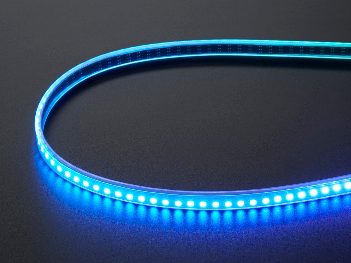Adafruit Mini Skinny NeoPixel Digital RGB LED Strip - 144 LED/m (1m BLACK) by Adafruit - The Pi Hut