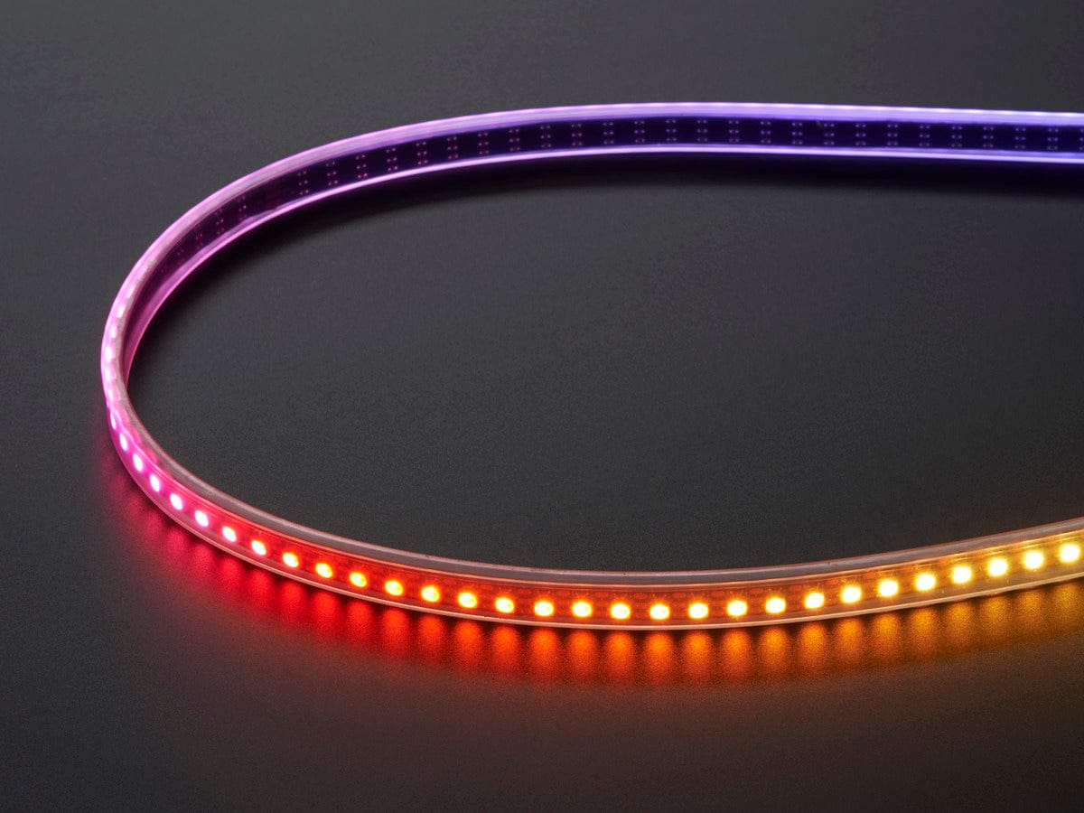 Adafruit Mini Skinny NeoPixel Digital RGB LED Strip - 144 LED/m (1m BLACK) by Adafruit - The Pi Hut