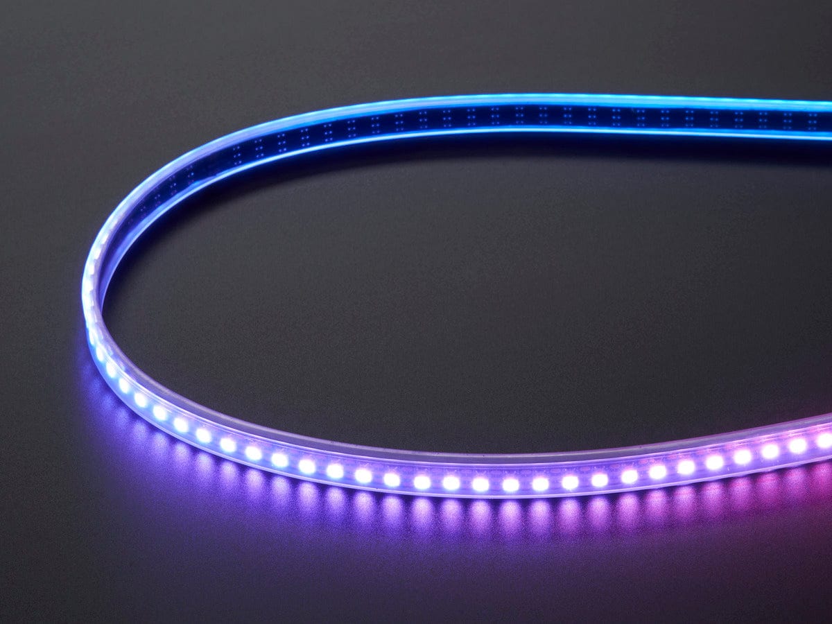 Adafruit Mini Skinny NeoPixel Digital RGB LED Strip - 144 LED/m (1m BLACK) by Adafruit - The Pi Hut