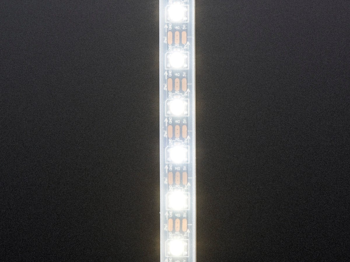 Adafruit NeoPixel Digital RGBW LED Strip - Black PCB 60 LED/m - The Pi Hut