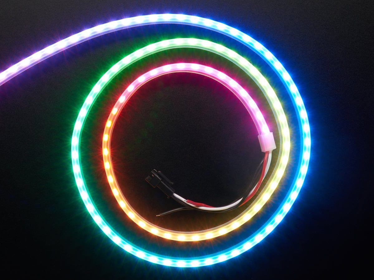 Adafruit NeoPixel LED Side Light Strip - Black 120 LED by Adafruit - The Pi Hut