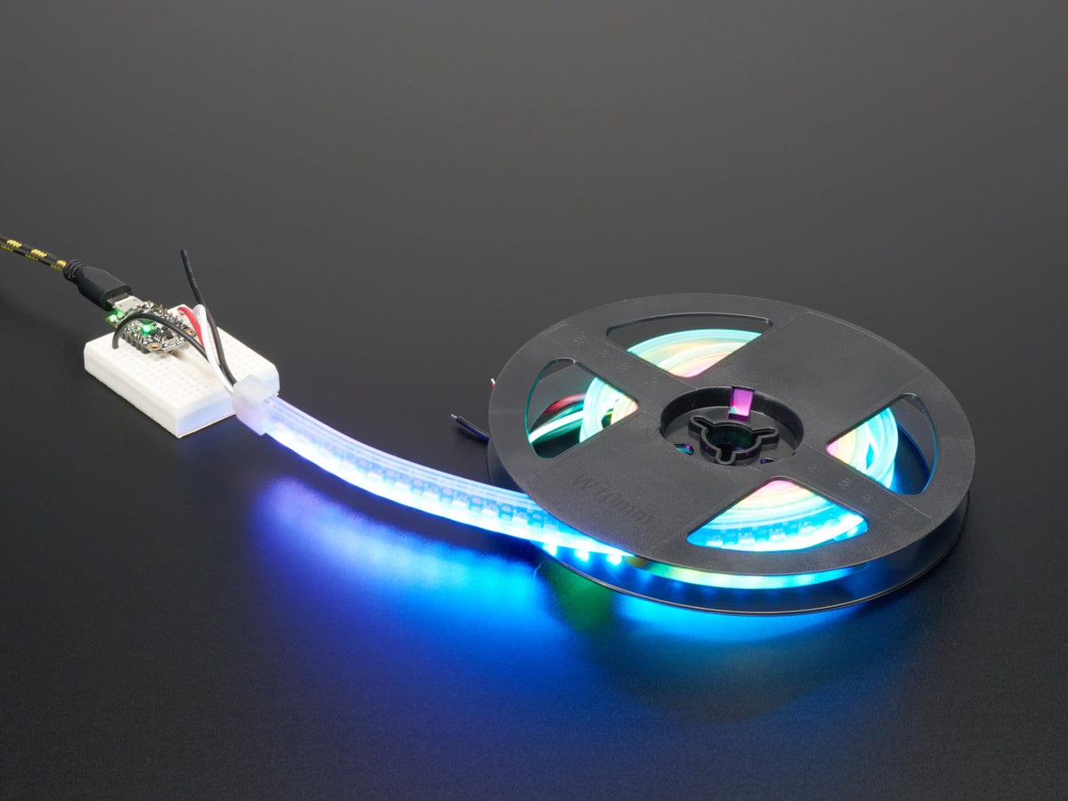 Adafruit NeoPixel LED Side Light Strip - Black 120 LED by Adafruit - The Pi Hut