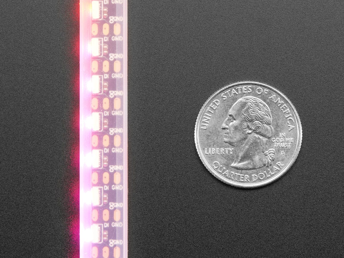 Adafruit NeoPixel LED Side Light Strip - Black 120 LED by Adafruit - The Pi Hut