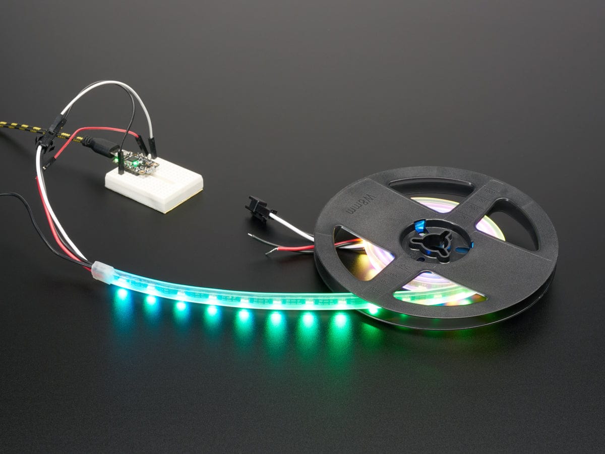 Adafruit NeoPixel LED Side Light Strip - Black 60 LED by Adafruit - The Pi Hut