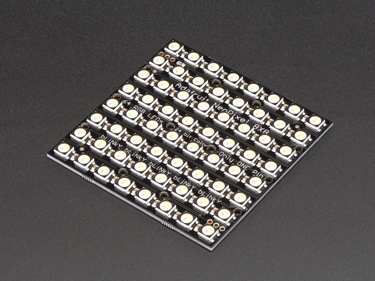 Adafruit NeoPixel NeoMatrix - 64 RGBW - Natural (~4500K) by Adafruit - The Pi Hut