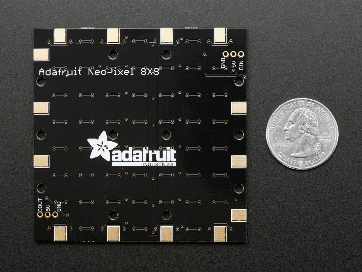 Adafruit NeoPixel NeoMatrix - 64 RGBW - Natural (~4500K) by Adafruit - The Pi Hut