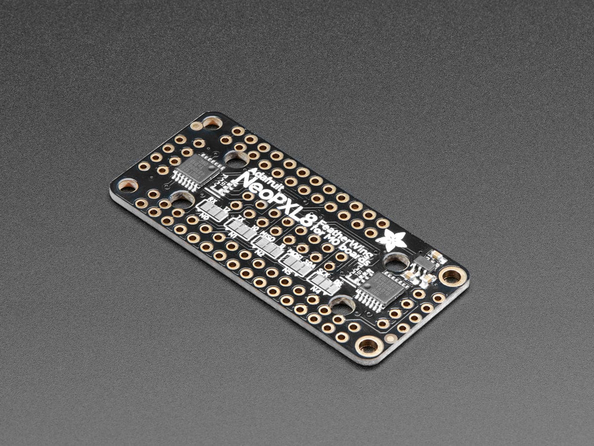 Adafruit NeoPXL8 FeatherWing for Feather M0 - 8 x DMA NeoPixels! by Adafruit - The Pi Hut
