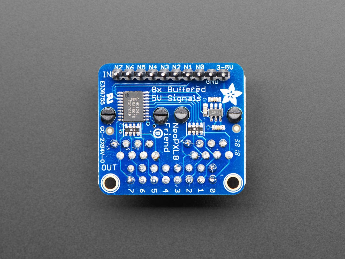 Adafruit NeoPXL8 Friend - 8 x Strands NeoPixel Level Shifter by Adafruit - The Pi Hut