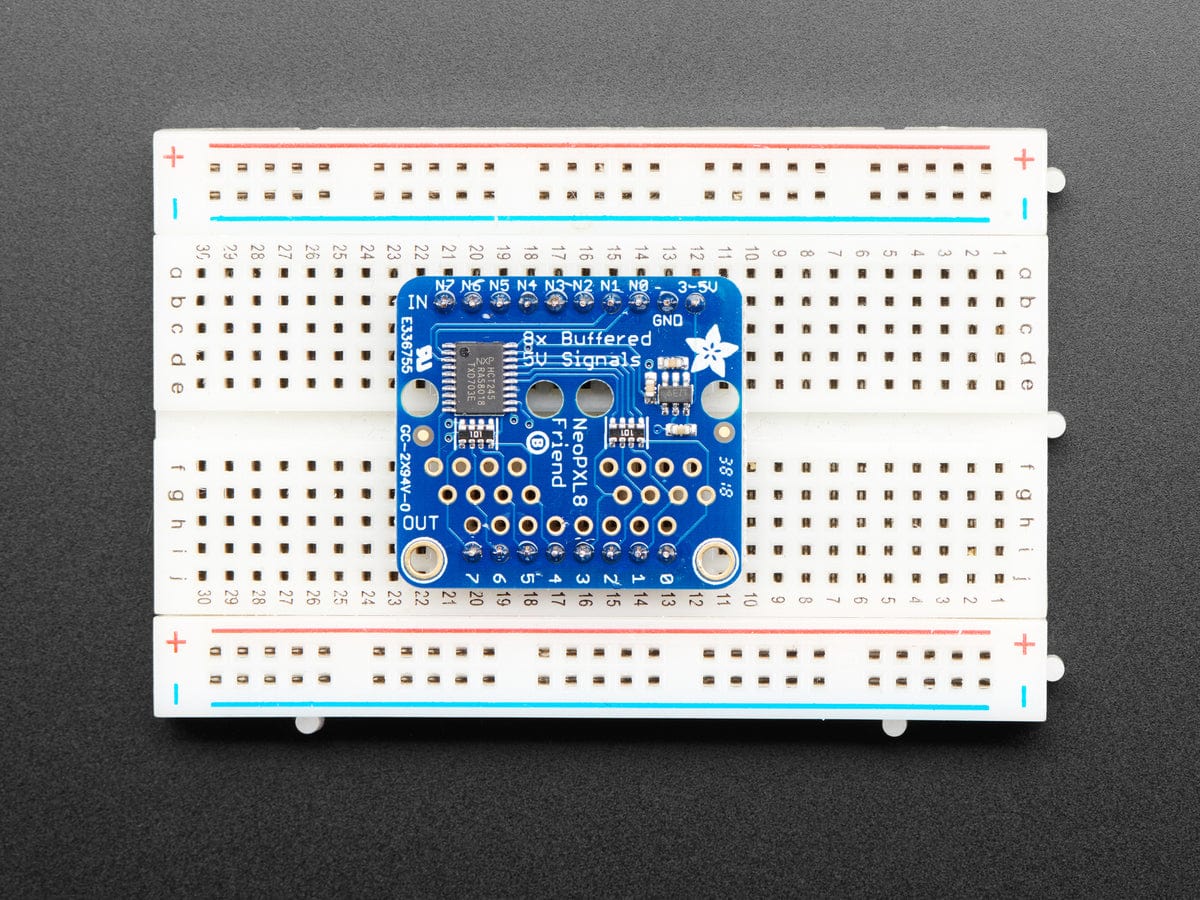 Adafruit NeoPXL8 Friend - 8 x Strands NeoPixel Level Shifter by Adafruit - The Pi Hut