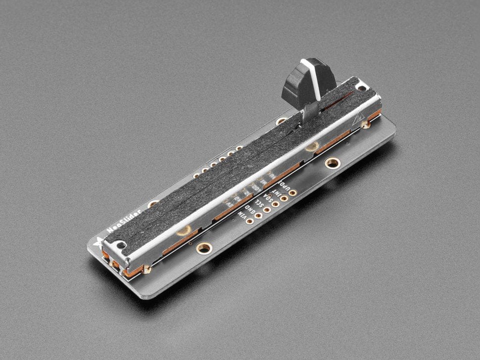 Adafruit NeoSlider I2C QT Slide Potentiometer with 4 NeoPixels - STEMMA QT / Qwiic by Adafruit - The Pi Hut