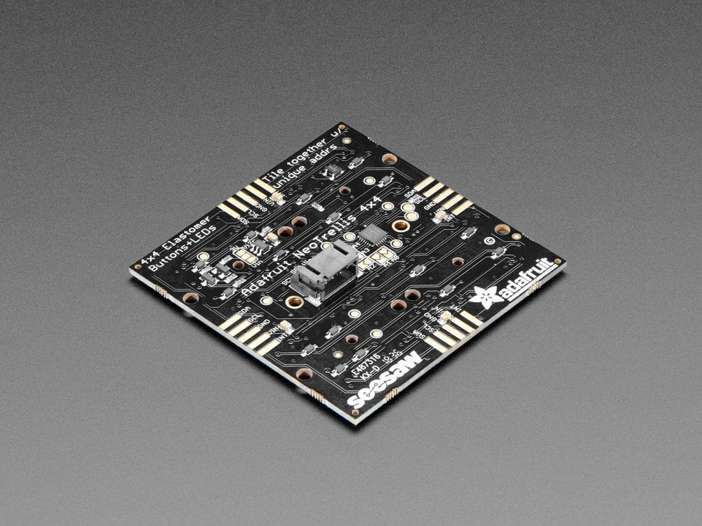 Adafruit NeoTrellis RGB Driver PCB for 4x4 Keypad by Adafruit - The Pi Hut