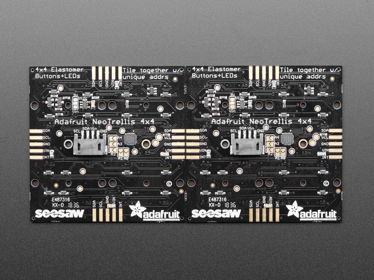 Adafruit NeoTrellis RGB Driver PCB for 4x4 Keypad by Adafruit - The Pi Hut