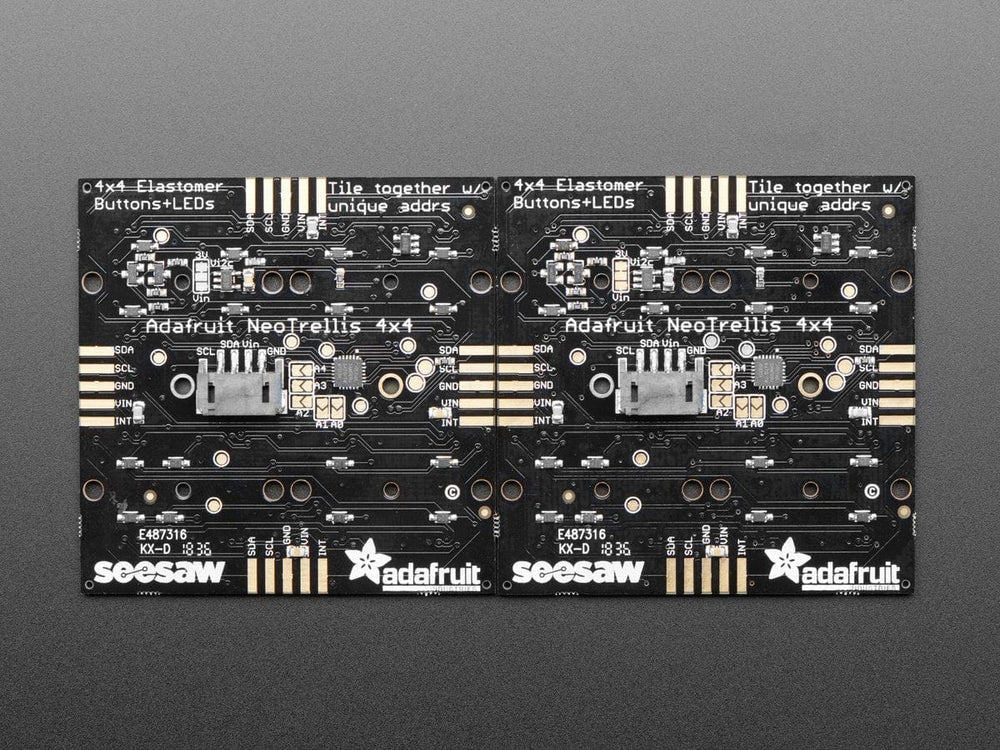Adafruit NeoTrellis RGB Driver PCB for 4x4 Keypad by Adafruit - The Pi Hut