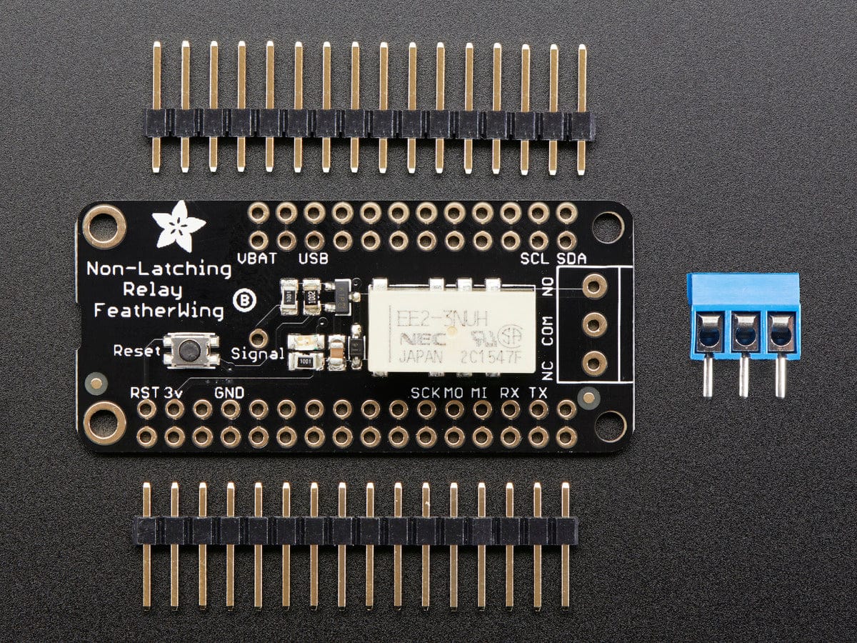 Adafruit Non-Latching Mini Relay FeatherWing by Adafruit - The Pi Hut