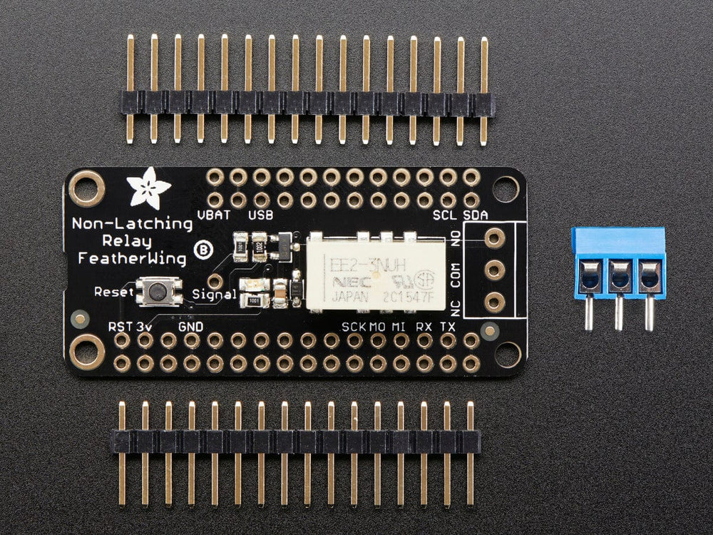 Adafruit Non-Latching Mini Relay FeatherWing by Adafruit - The Pi Hut