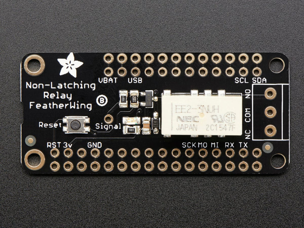 Adafruit Non-Latching Mini Relay FeatherWing by Adafruit - The Pi Hut