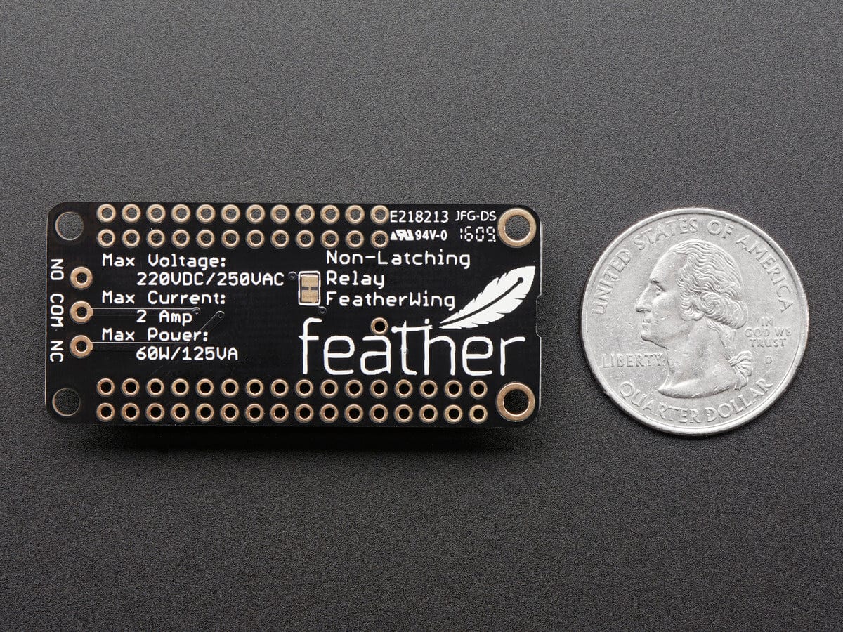 Adafruit Non-Latching Mini Relay FeatherWing by Adafruit - The Pi Hut