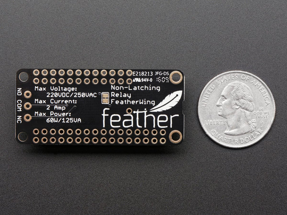 Adafruit Non-Latching Mini Relay FeatherWing by Adafruit - The Pi Hut