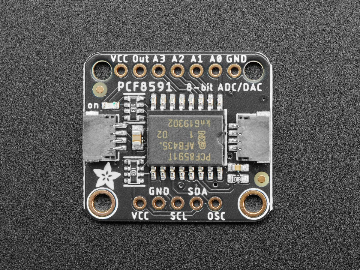 Adafruit PCF8591 Quad 8-bit ADC + 8-bit DAC - STEMMA QT / Qwiic by Adafruit - The Pi Hut
