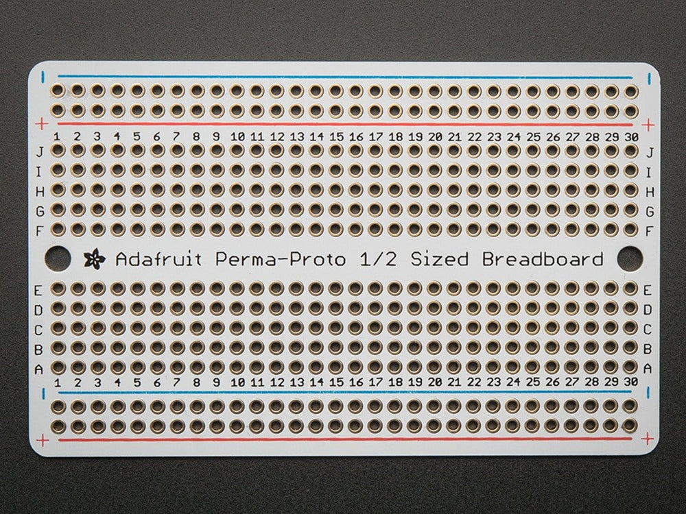 Adafruit Perma-Proto Half-sized Breadboard PCB - Single - The Pi Hut