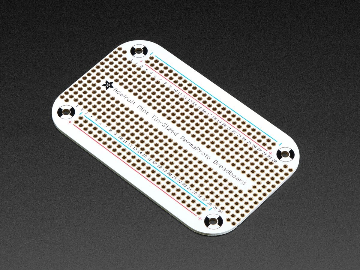 Adafruit Perma-Proto Mint Tin Size Breadboard PCB by Adafruit - The Pi Hut