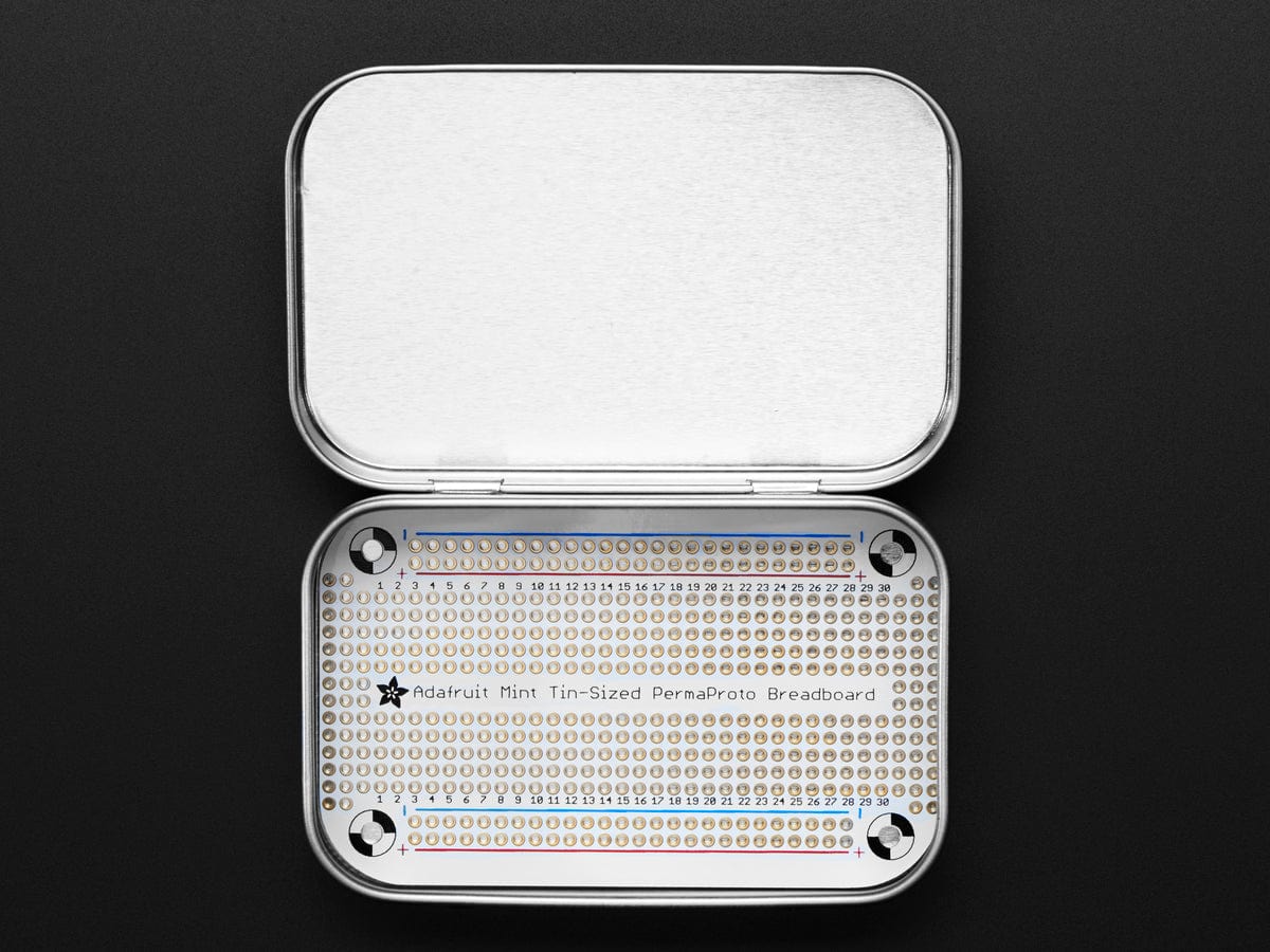 Adafruit Perma-Proto Mint Tin Size Breadboard PCB by Adafruit - The Pi Hut