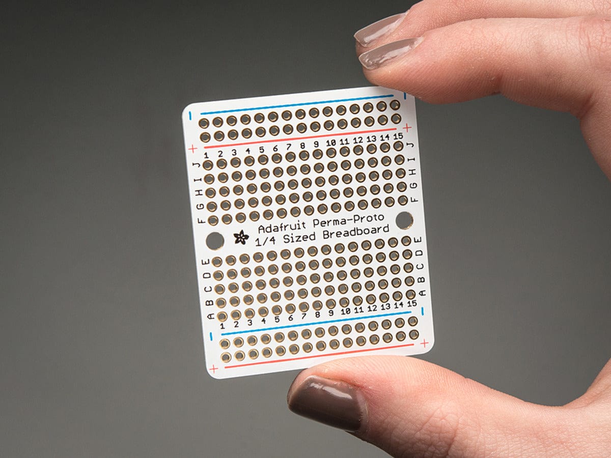 Adafruit Perma-Proto Quarter-sized Breadboard PCB - 3 Pack! by Adafruit - The Pi Hut